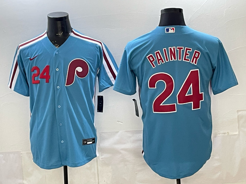 Men 2026 Philadelphia Phillies #24 Painter blue Game Nike MLB Jersey 0410004